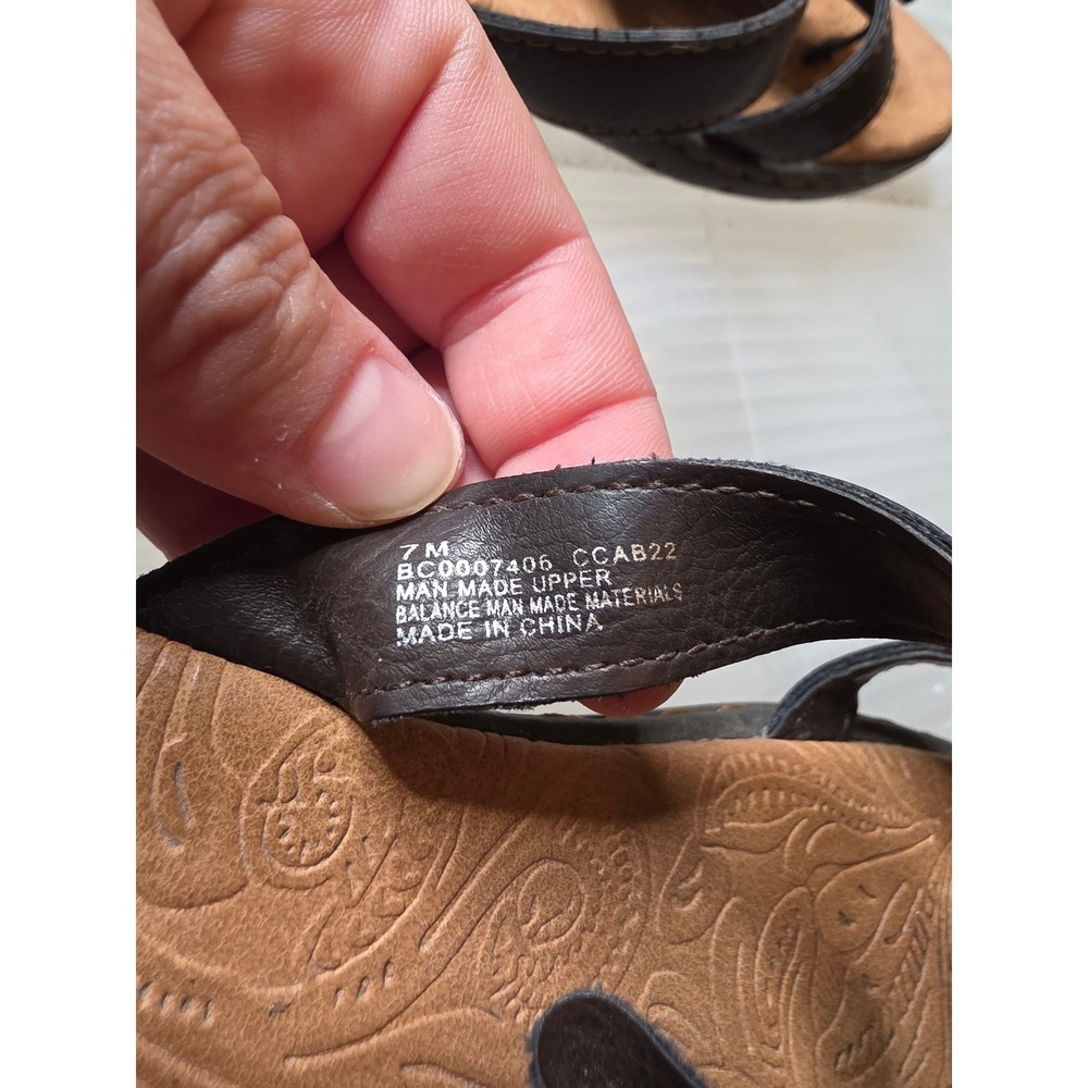 B.O.C. Born Concept Womens Brown Floral Thong Sandals BC0007406 Size 7M - Picture 4 of 16
